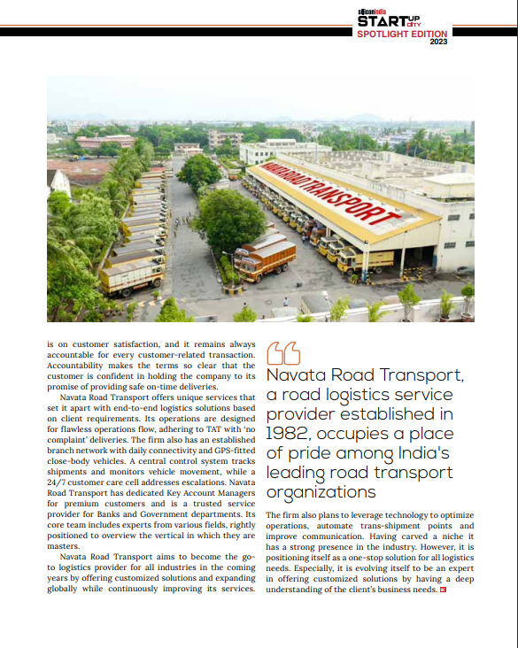 Siliconindia Magazine Features Navata