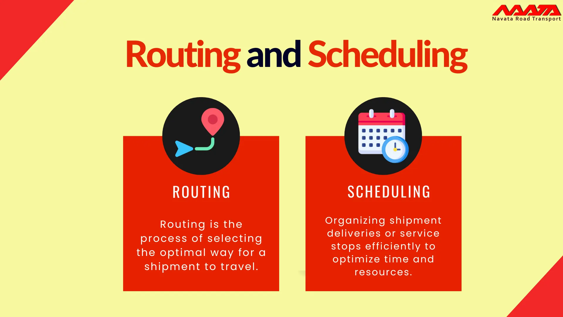 role of route planning in transportation