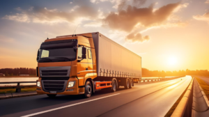 truck transport container road p